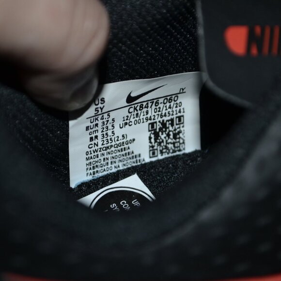 Nike Jr Phantom Gt Academy Chili Red Smokey Grey Cleats Shoes Size 5Y - Picture 7 of 8